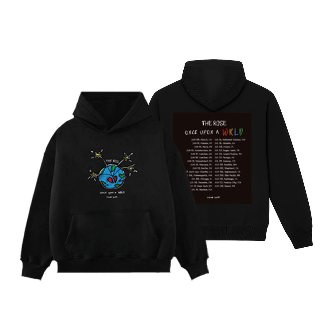 Global] The Rose 'Once Upon a WRLD' Tour Black Hoodie