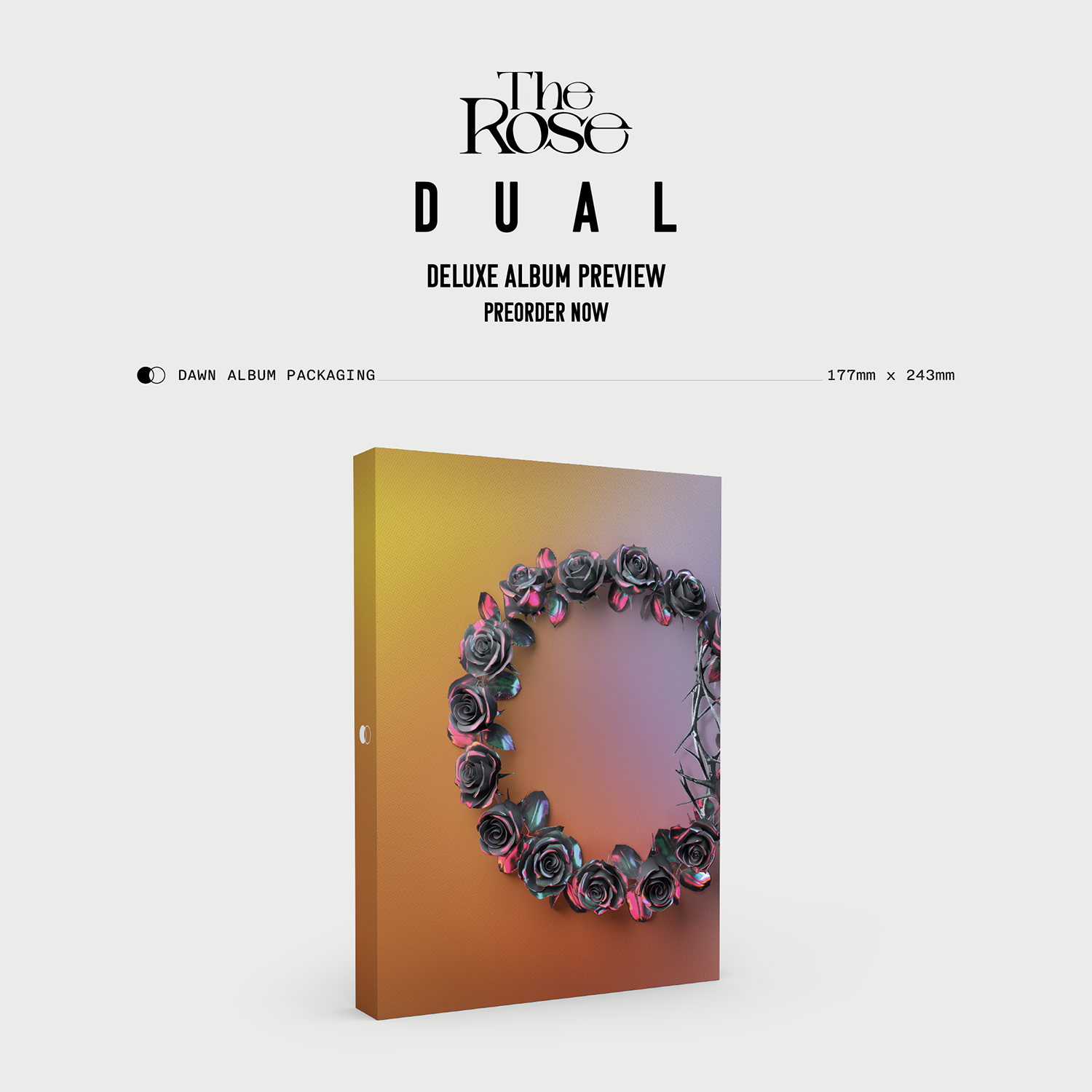 [US/Global] The Rose 2nd Full Album 'DUAL' Deluxe Box Album (Dawn Ver.)