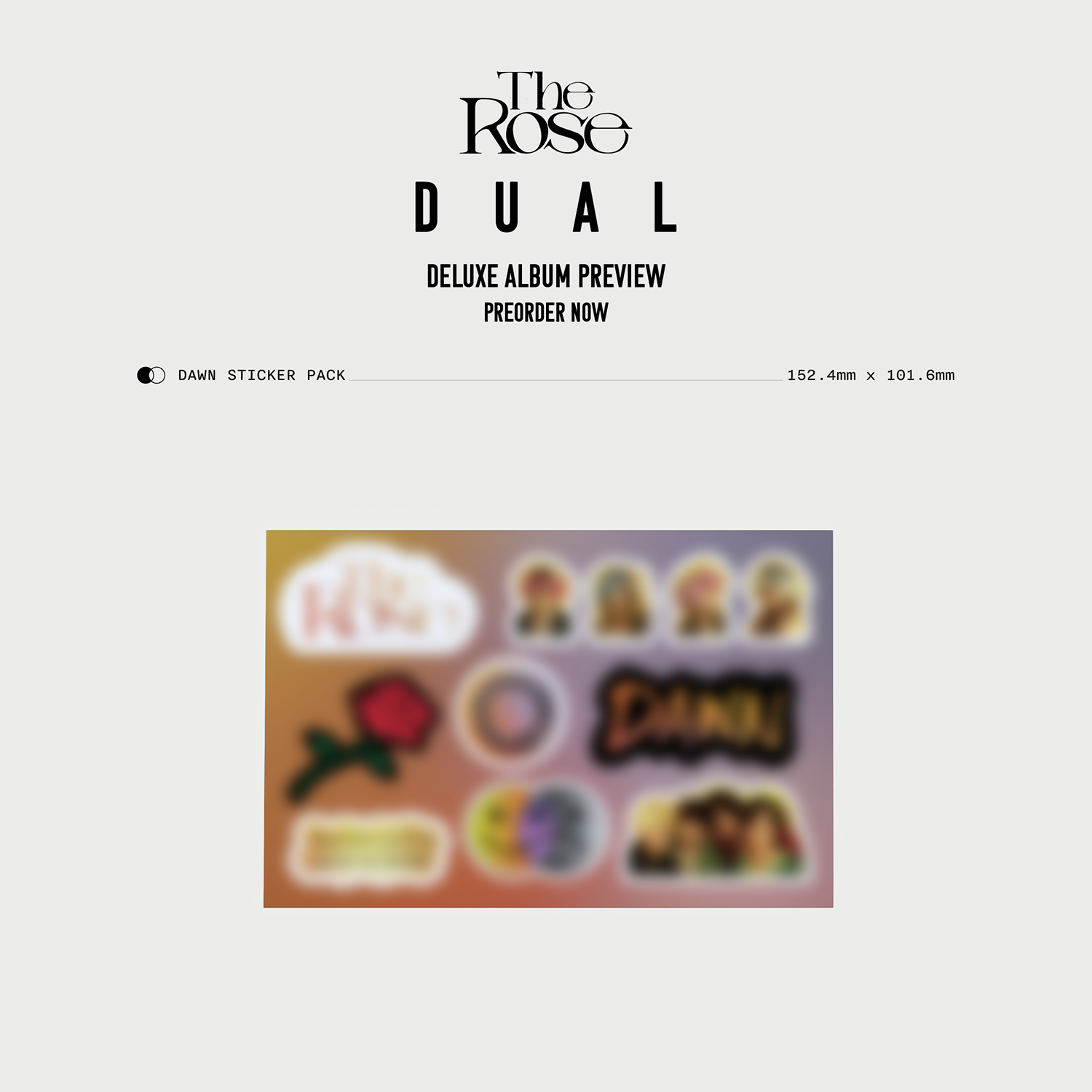 [US/Global] The Rose 2nd Full Album 'DUAL' Deluxe Box Album (Dawn Ver.)