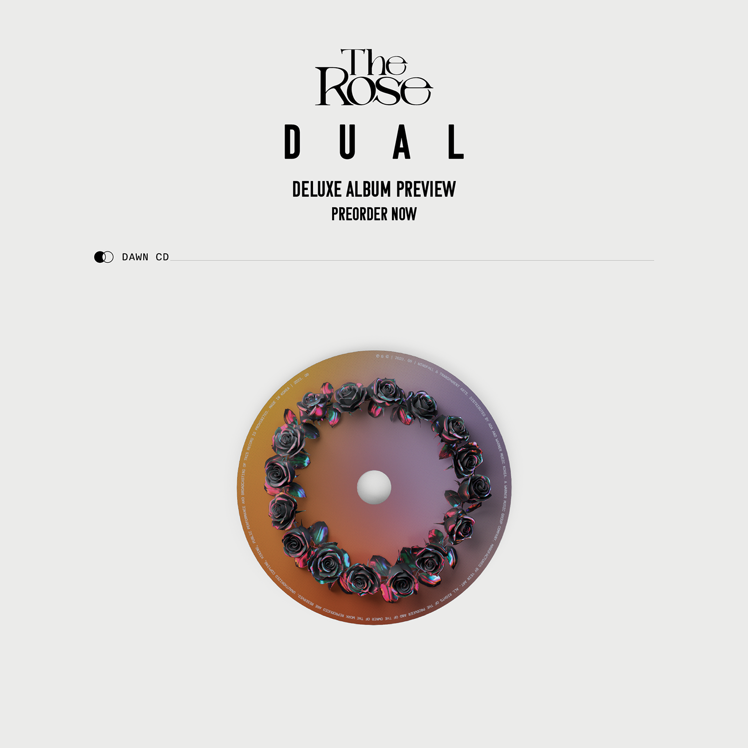 [US/Global] The Rose 2nd Full Album 'DUAL' Deluxe Box Album (Dawn Ver.)