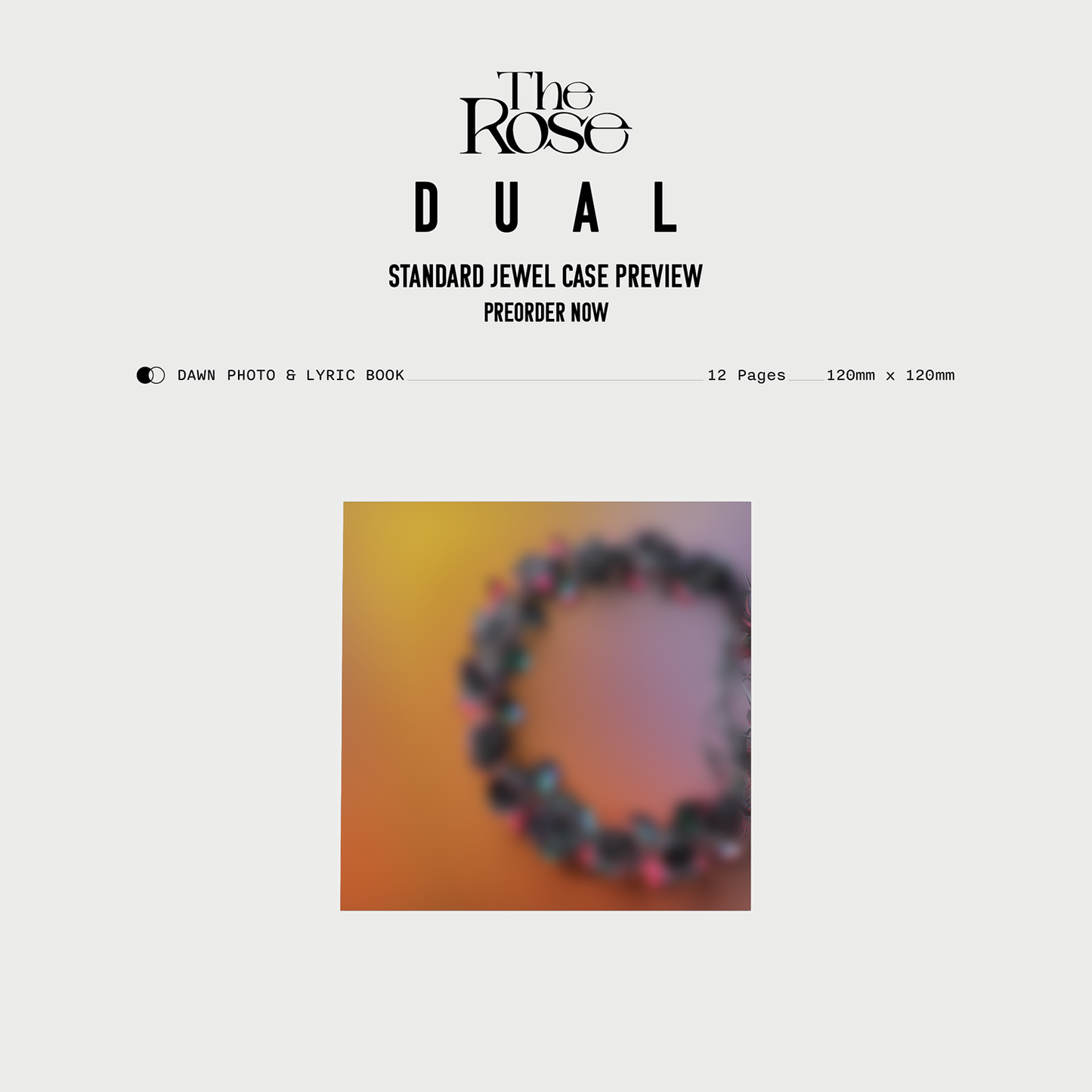 [US/Global] The Rose 2nd Full Album 'DUAL' Jewel Case Album (Dawn Ver.)