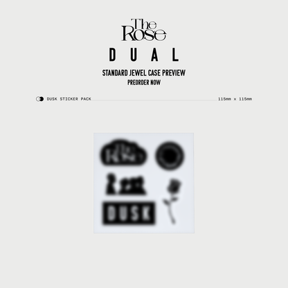 [US/Global] The Rose 2nd Full Album 'DUAL' Jewel Case Album (Dusk Ver.)