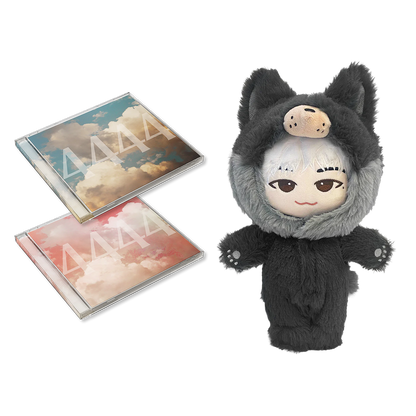 [REBORN Pack][US/Global] WOOSUNG 2nd Album '4444' Jewel Case + Rosebuds WOOSUNG Plushies Clothing (WOOLF Ver.)