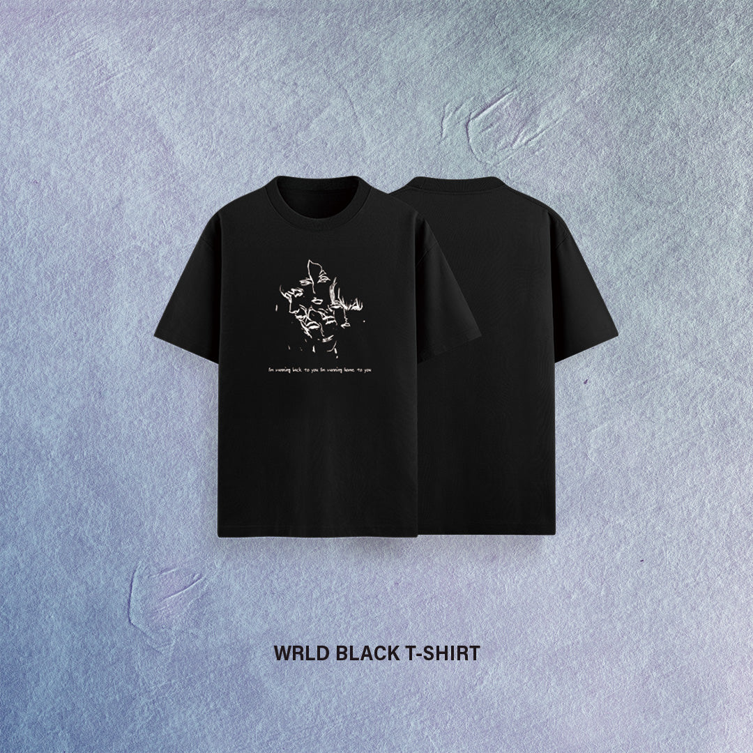 [Pre-Order][Global] The Rose 3rd Mini Album 'WRLD' Black T-Shirts