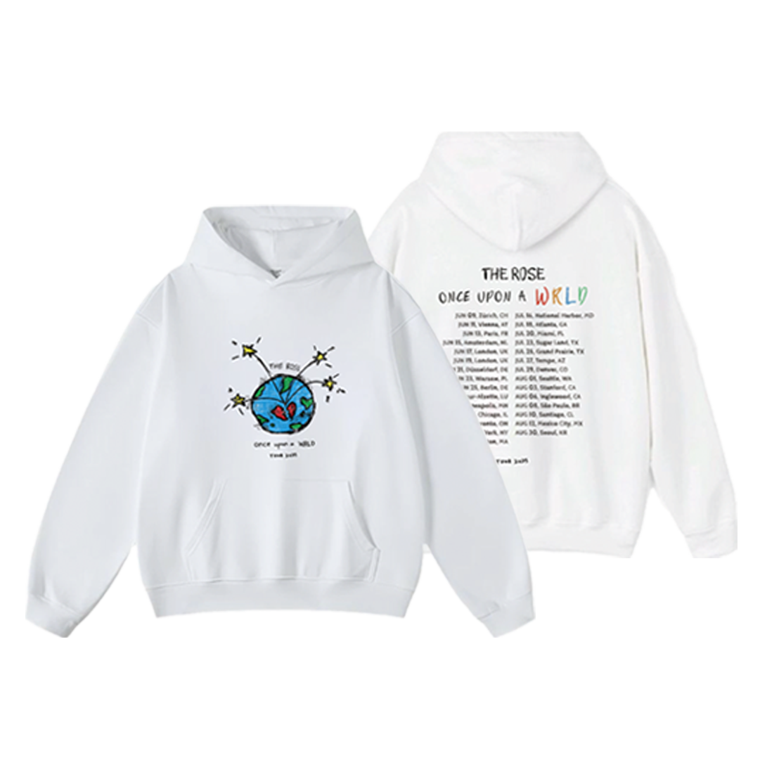 [Pre-Order][Global] The Rose 'Once Upon a WRLD' Tour White Hoodie