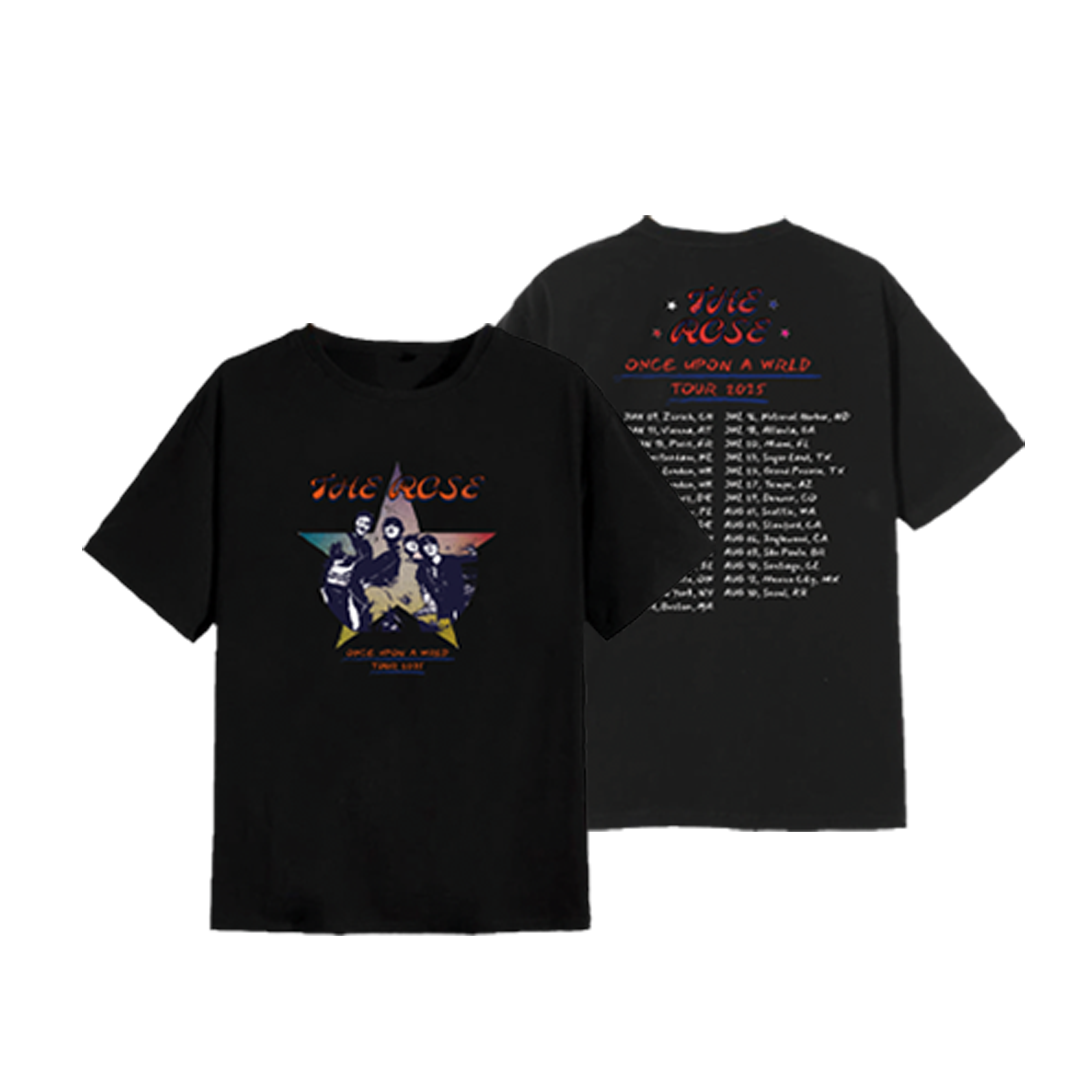 [Pre-Order][Global] The Rose 'Once Upon a WRLD' Tour Black T-shirts