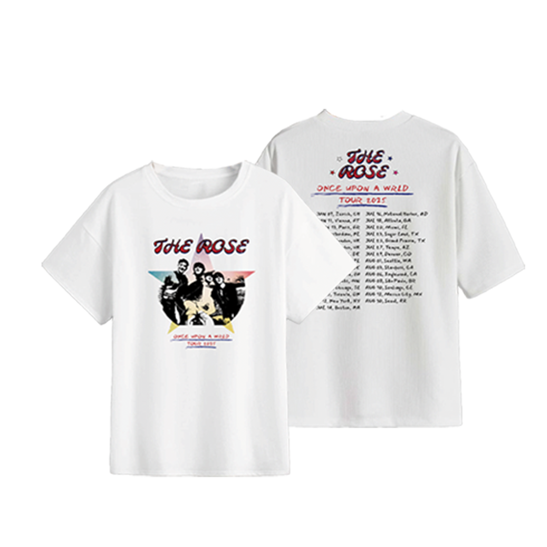 [Pre-Order][Global] The Rose 'Once Upon a WRLD' Tour White T-shirts