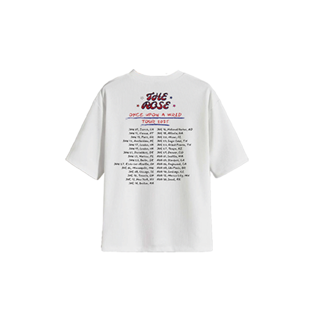 [Pre-Order][Global] The Rose 'Once Upon a WRLD' Tour White T-shirts